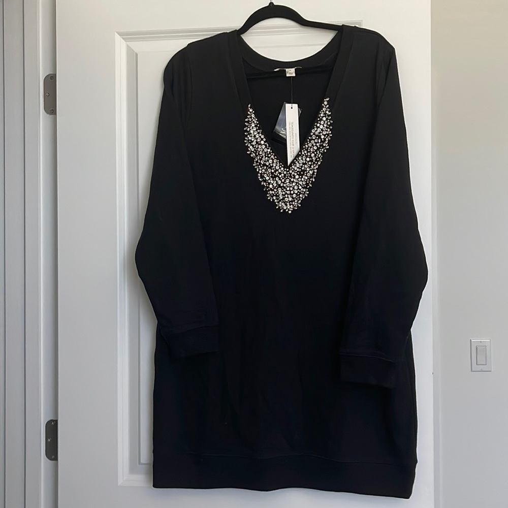 NWT: CULPOS X INC Embellished Sweatshirt Dress
